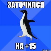 заточился на +15