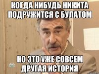 Когда нибудь Никита подружится с булатом Но это уже совсем другая история