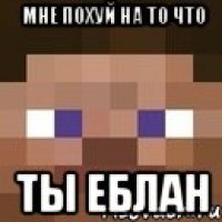 мне похуй на то что ты еблан