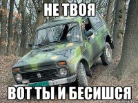 не твоя вот ты и бесишся