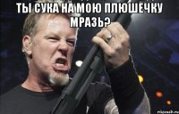 Ты СУКА НА МОЮ ПЛЮШЕЧКУ МРАЗЬ? 