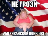 не грози американской вонючке