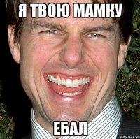 я твою мамку ебал