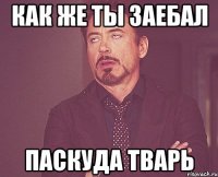 как же ты заебал паскуда тварь