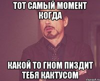 тот самый момент когда какой то гном пиздит тебя кактусом