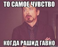 То самое чувство когда рашид гавно