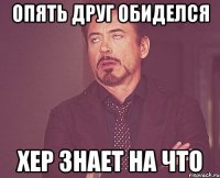 Опять друг обиделся хер знает на что