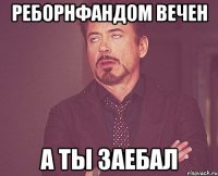 РЕБОРНФАНДОМ ВЕЧЕН А ТЫ ЗАЕБАЛ