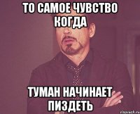 ТО САМОЕ ЧУВСТВО КОГДА ТУМАН НАЧИНАЕТ ПИЗДЕТЬ