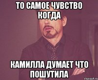 то самое чувство когда камилла думает что пошутила