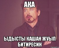 АКа Ыдысты кашан жуып битиресин