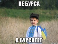 не бурса а бурситет