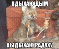 Вдыхаю дым Выдыхаю радуху