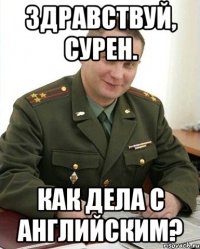 Здравствуй, Сурен. Как дела с английским?