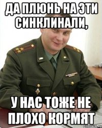 Да плюнь на эти Синклинали, У нас тоже не плохо кормят