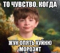 то чувство, когда жук опять хуйню морозит