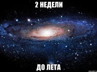 2 недели до лета