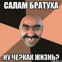 САЛАМ БРАТУХА НУ ЧЕ?КАК ЖИЗНЬ?