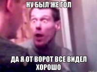 ну был же гол да я от ворот все видел хорошо