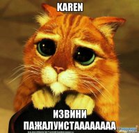 KAREN ИЗВИНИ ПАЖАЛУИСТАААААААА