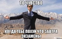 то чувство когда тебе похуй что завтра экзамены