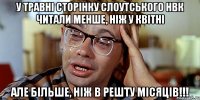 У травні сторінку Слоутського НВК читали менше, ніж у квітні Але більше, ніж в решту місяців!!!