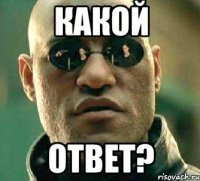 Какой Ответ?