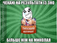 Чекаю на результати із ЗНО більше ніж на Миколая