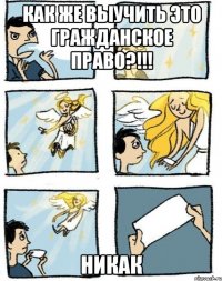 Как же выучить это гражданское право?!!! Никак