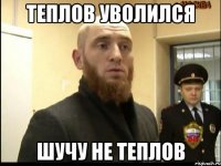 ТЕплов уволился шучу не теплов