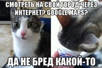 Смотреть на свой город через интернет? Google maps? Да не бред какой-то