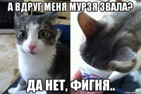 а вдруг меня мурзя звала? да нет, фигня..