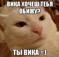 вика хочеш тебя обижу? ты вика =)