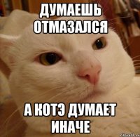 думаешь отмазался а котэ думает иначе