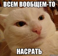 Всем вообщем-то Насрать