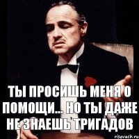 ТЫ ПРОСИШЬ МЕНЯ О ПОМОЩИ... НО ТЫ ДАЖЕ НЕ ЗНАЕШЬ ТРИгадов