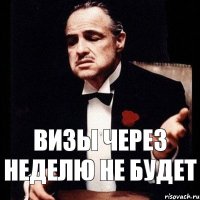 Визы через неделю не будет