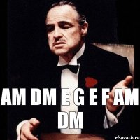 Am Dm E G E F Am Dm