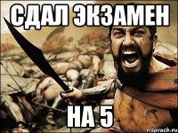 СДАЛ ЭКЗАМЕН НА 5