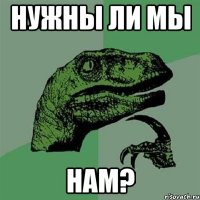 Нужны ли мы нам?