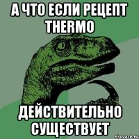 А что если рецепт Thermo действительно существует