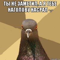 Ты не заметил, а я тебе наголову насрал -.- 