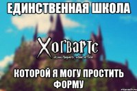 Единственная школа которой я могу простить форму