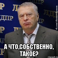  а что,собственно, такое?