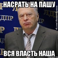 насрать на пашу вся власть наша