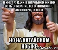 в инструкции к загробной жизни есть описание того как можно заново родиться но на китайском языке