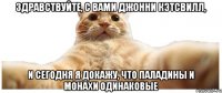 Здравствуйте, с вами Джонни Кэтсвилл, И сегодня я докажу, что паладины и монахи одинаковые