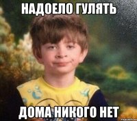 Надоело гулять Дома никого нет