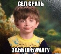 сел срать забыл бумагу