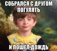 Собрался с другом погулять И пошёл дождь